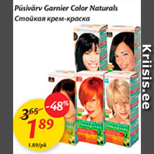 Allahindlus - Püsivärv Garnier Color Naturals