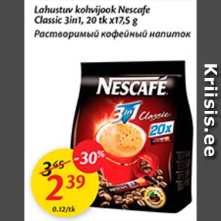 Allahindlus - Lahustuv kohvijook Nescafe Classic 3in1