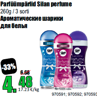 Allahindlus - Parfüümpärlid Silan perfume