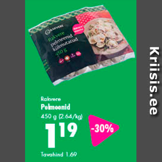 Allahindlus - Rakvere Pelmeenid 450 g