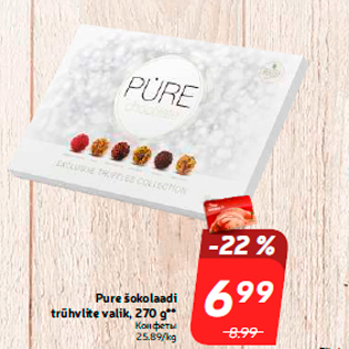 Allahindlus - Pure šokolaadi trühvlite valik, 270 g**