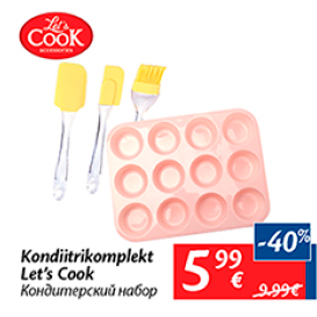 Allahindlus - Kondiitrikomplekt Let´s Cook