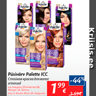 Allahindlus - Püsivõrv Palette ICC