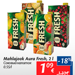 Allahindlus - Mahlajook Aura Fresh, 2 l