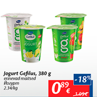 Allahindlus - Jogurt Gefilus, 380 g