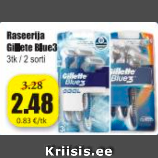 Allahindlus - Raseerija Gillette Blue3