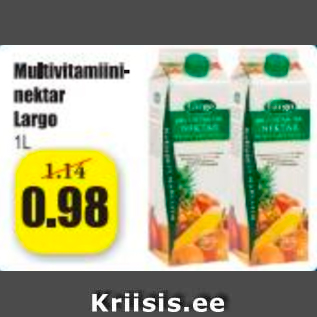 Allahindlus - Multivitamiininektar Lagro 1 L