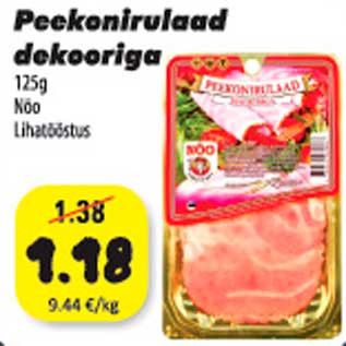 Allahindlus - Peekonirulaad dekooriga 125 g