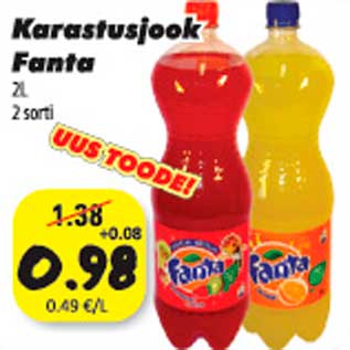 Allahindlus - Karastusjook Fanta 2l 2 sorti