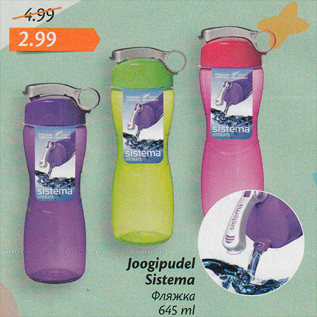 Allahindlus - Joogipudel Sistema 645 ml