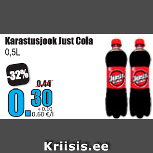 Allahindlus - Karastusjook Just Cola 0,5 l