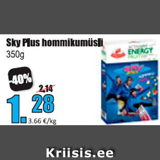 Allahindlus - Sky Plus hommikumüsli 350 g