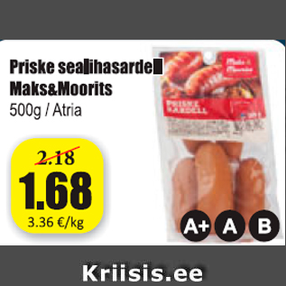 Allahindlus - Priske sealihasardell Maks&Moorits