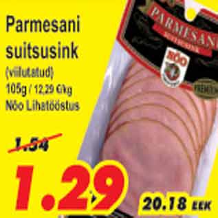 Allahindlus - Parmesani suitsusink