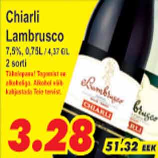 Allahindlus - Chiarli Lambrusco