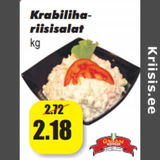 Allahindlus - Krabiliha- riisisalat