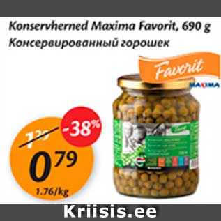 Allahindlus - Konservherned Maxima Favorit, 690 g