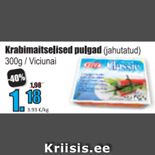 Allahindlus - Krabimaitselised pulgad