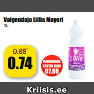 Allahindlus - Valgendaja Liilia Mayeri 1L