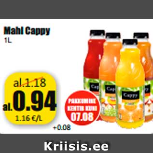 Allahindlus - Mahl Cappy 1L