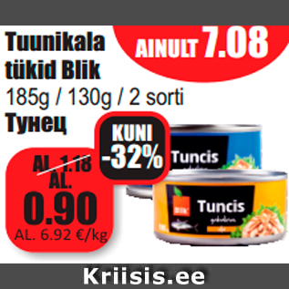 Allahindlus - Tuunikala tükid Blik