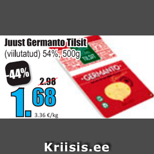 Allahindlus - Juust Germanto Tilsit