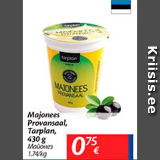 Allahindlus - Majonees Provansaal, Tarplan, 430 g