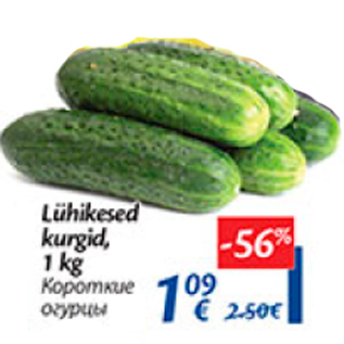 Allahindlus - Lühikesed kurgid, 1 kg