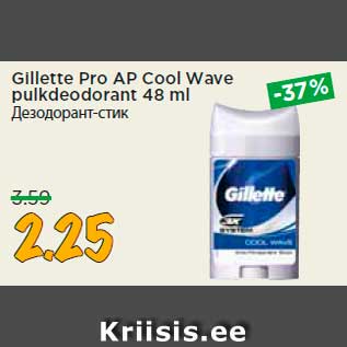 Allahindlus - Gillette Pro AP Cool Wave pulkdeodorant 48 ml