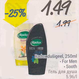 Allahindlus - Radox dušigeel