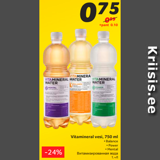 Allahindlus - Vitamineral vesi, 750 ml