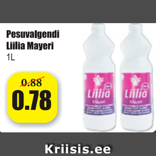 Allahindlus - Pesuvalgendi Liilia Mayeri 1 l