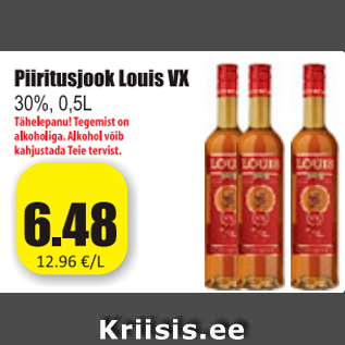 Allahindlus - Piiritusjook Louis VX