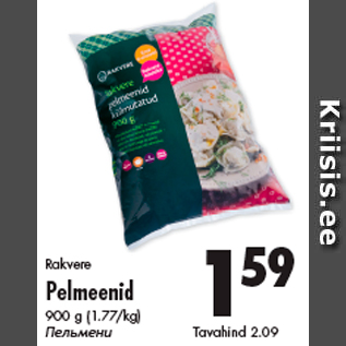 Allahindlus - Rakvere Pelmeenid 900 g (1.77/kg)