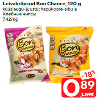 Allahindlus - Leivakrõpsud Bon Chance, 120 g