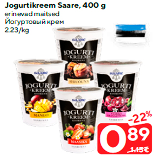 Allahindlus - Jogurtikreem Saare, 400 g