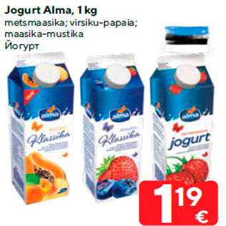 Allahindlus - Jogurt Alma, 1 kg