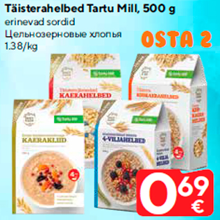 Allahindlus - Täisterahelbed Tartu Mill, 500 g