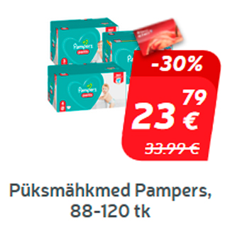 Allahindlus - Püksmähkmed Pampers, 88-120 tk