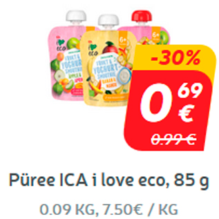 Allahindlus - Püree ICA i love eco, 85 g