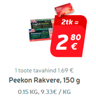 Allahindlus - Peekon Rakvere, 150 g