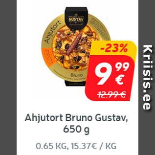 Allahindlus - Ahjutort Bruno Gustav, 650 g