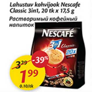 Allahindlus - Lahustuv kohvijook Nescafe Classic 3in1