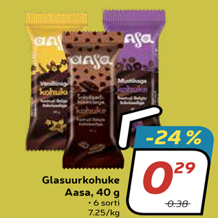 Allahindlus - Glasuurkohuke Aasa, 40 g