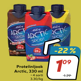 Allahindlus - Proteiinijook Arctic, 330 ml