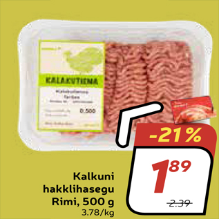 Allahindlus - Kalkuni hakklihasegu Rimi, 500 g