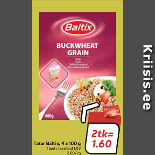 Allahindlus - Tatar Baltix, 4 x 100 g