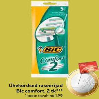 Allahindlus - Ühekordsed raseerijad Bic comfort, 2 tk***