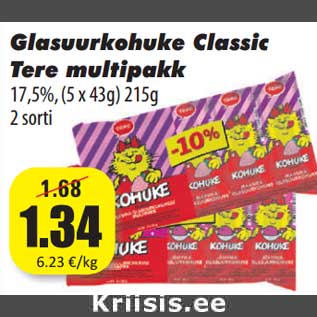 Allahindlus - Glasuurkohuke Classic Tere multipakk