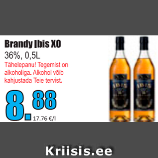 Allahindlus - Brandy Ibis XO